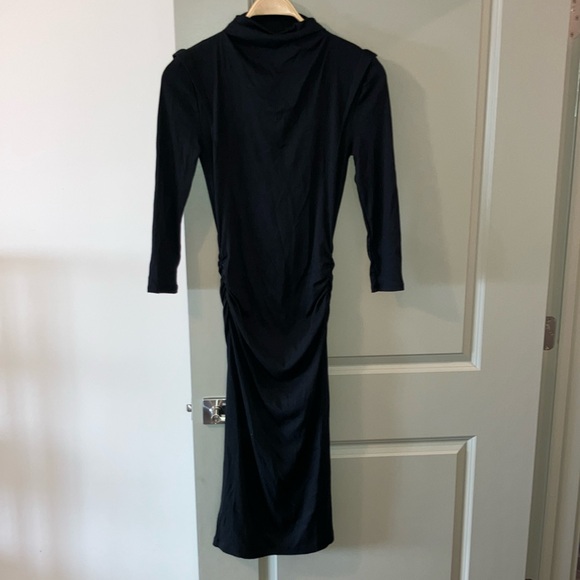 Michael Stars Dresses & Skirts - New Michael Stars Black Ribbed Knit Body-Conscious Dress Sz S